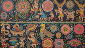 Organic paint wall murals for Indian home aesthetics