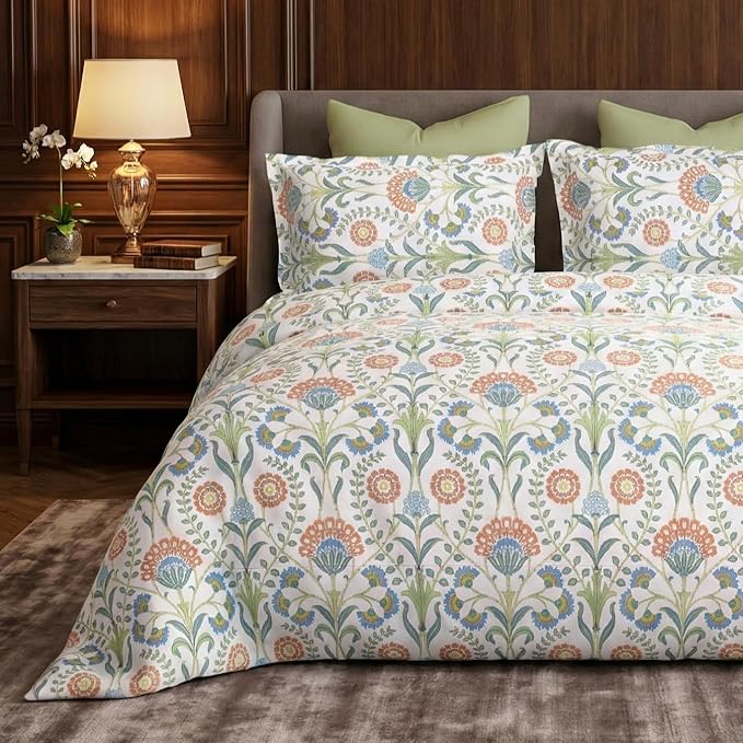 Bombay Dyeing percale cotton bedsheet soft floral print for summer