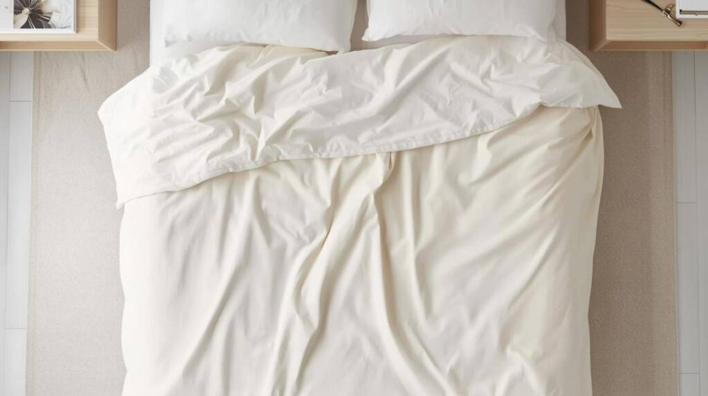 fitted bedsheet vs flat bedsheet for thick mattress in small bedroom