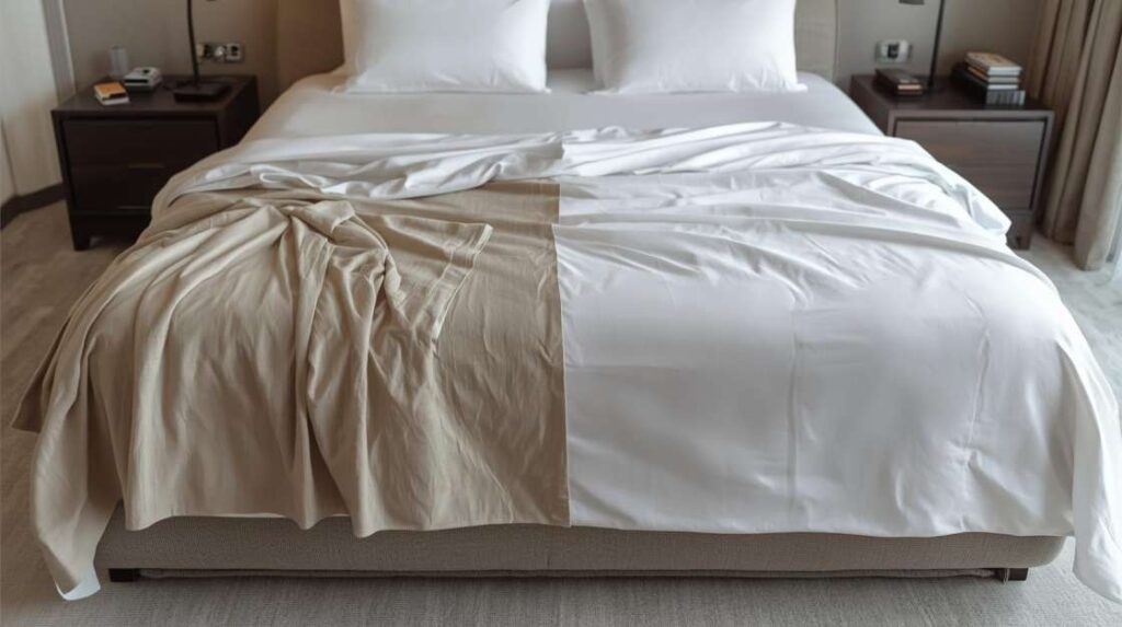 Fabric – Percale vs Sateen comparison Bedsheet fabric for small Bedroom